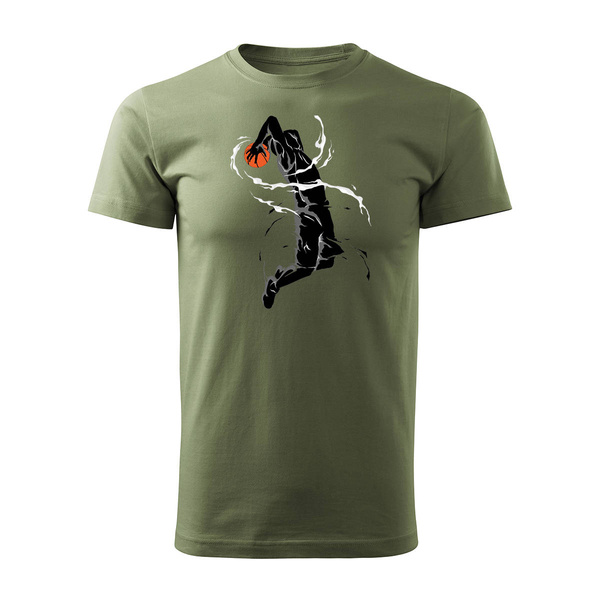 Koszulka do koszykówki basketball koszykówka do kosza męska khaki REGULAR