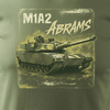 Koszulka męska wojskowa z czołgiem czołg M1A2 Abrams na prezent męska khaki REGULAR