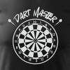 Koszulka z rzutkami Dart Master rzutki gra w Darta  męska czarna REGULAR