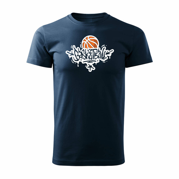 Koszulka do koszykówki basketball koszykówka do kosza męska granatowa REGULAR