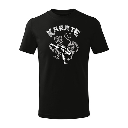 Koszulka zestaw dla taty i syna do karate shotokan z karateką karateka czarny