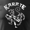 Koszulka zestaw dla taty i syna do karate shotokan z karateką karateka czarny