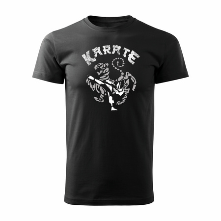Koszulka zestaw dla taty i syna do karate shotokan z karateką karateka czarny