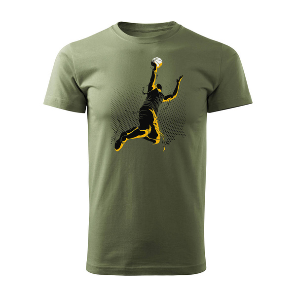 Koszulka do koszykówki basketball koszykówka do kosza męska khaki REGULAR