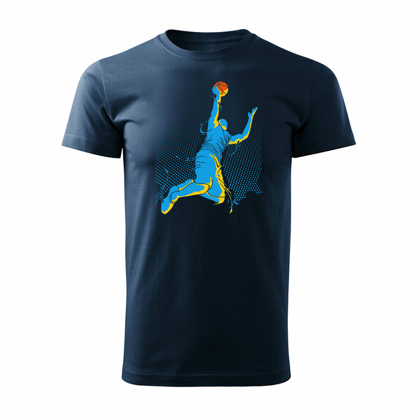 Koszulka do koszykówki basketball koszykówka do kosza męska granatowa REGULAR