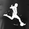 Koszulka dla piłkarza z piłkarzem piłkarz piłkarska football męska czarna REGULAR