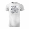 Koszulka dla fotografa z aparatem fotograficznym Fujifilm X-T1 męska biała REGULAR