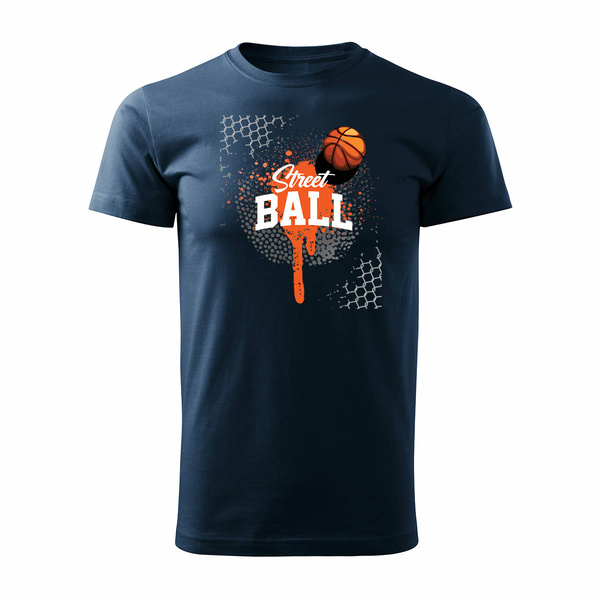 Koszulka do koszykówki koszykarska streetball basketball koszykówka męska granatowa REGULAR