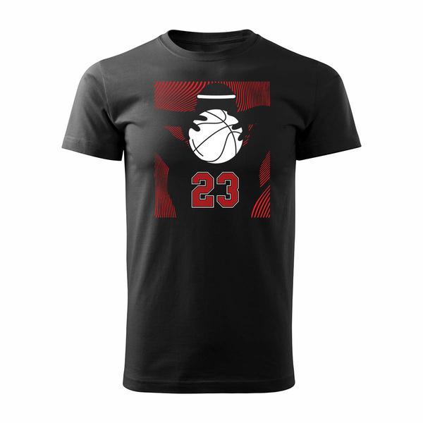 Koszulka do koszykówki basketball koszykówka do kosza męska czarna REGULAR