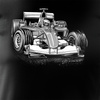 Koszulka zestaw dla taty i syna z bolidem Formuły 1 Formuła 1 F1 czarnhy