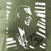 Koszulka z blues bluesowa jazz jazzowa Ray Charles męska khaki REGULAR