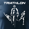 Koszulka triathlon triathlonowa dla biegacza biegowa męska granatowa REGULAR