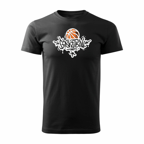 Koszulka do koszykówki basketball koszykówka do kosza męska czarna REGULAR