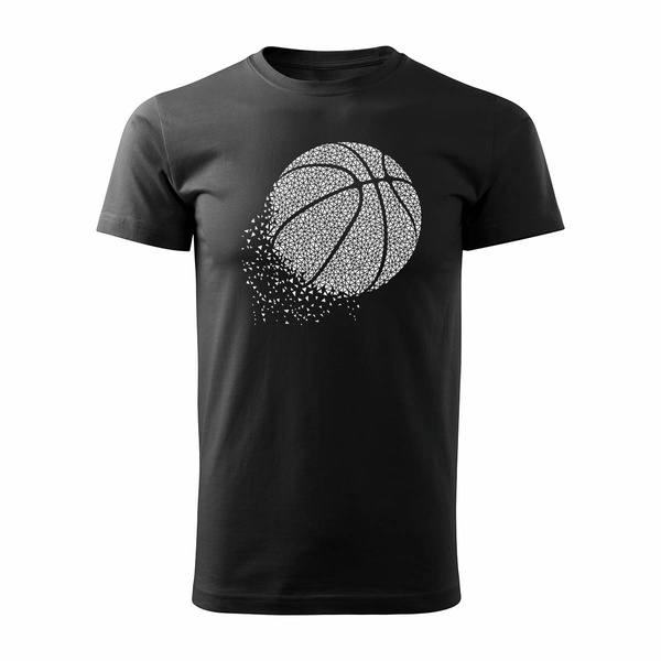 Koszulka do koszykówki basketball koszykówka do kosza męska czarna REGULAR
