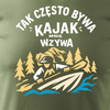 Koszulka z kajakiem kajakami dla kajakarza kajaki spływ kajakowy kajak męska khaki REGULAR
