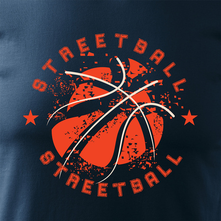 Koszulka do koszykówki koszykarska streetball basketball koszykówka męska granatowa REGULAR