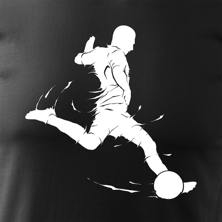 Koszulka dla piłkarza z piłkarzem piłkarz piłkarska football męska czarna REGULAR