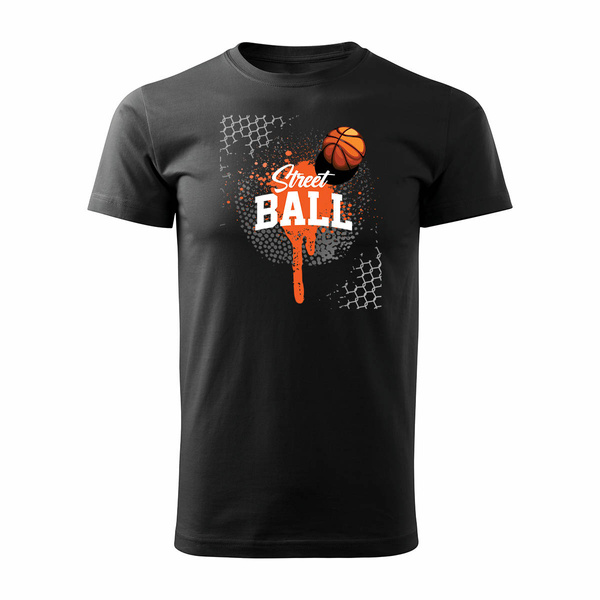 Koszulka do koszykówki koszykarska streetball basketball koszykówka męska czarna REGULAR