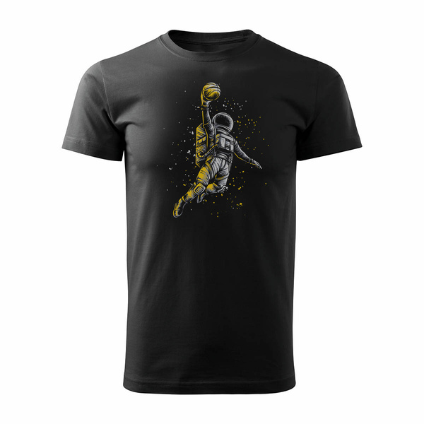 Koszulka do koszykówki basketball koszykówka do kosza męska czarna REGULAR
