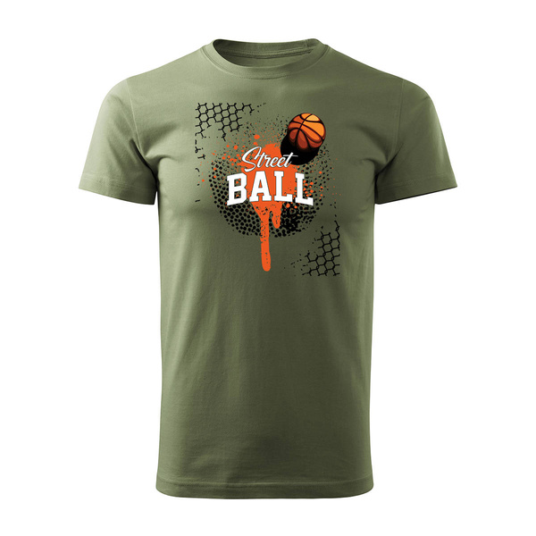 Koszulka do koszykówki koszykarska streetball basketball koszykówka męska khaki REGULAR