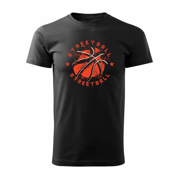 Koszulka do koszykówki koszykarska streetball basketball koszykówka męska czarna REGULAR