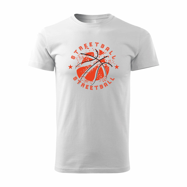 Koszulka do koszykówki koszykarska streetball basketball koszykówka męska biała REGULAR