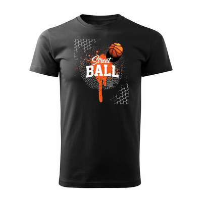Koszulka do koszykówki koszykarska streetball basketball koszykówka męska czarna REGULAR