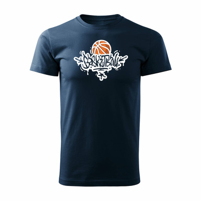 Koszulka do koszykówki basketball koszykówka do kosza męska granatowa REGULAR