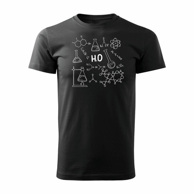 Koszulka dla chemika nauczyciela chemii chemik dzień chemika męska czarna REGULAR