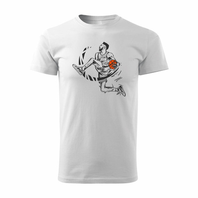 Koszulka do koszykówki basketball koszykówka do kosza męska biała REGULAR