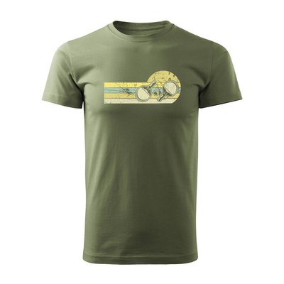 Koszulka dla tenisisty do tenisa tenis stołowy ping pong męska khaki REGULAR