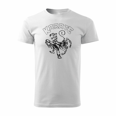 Koszulka karate shotokan z karateką karateka męska biała REGULAR