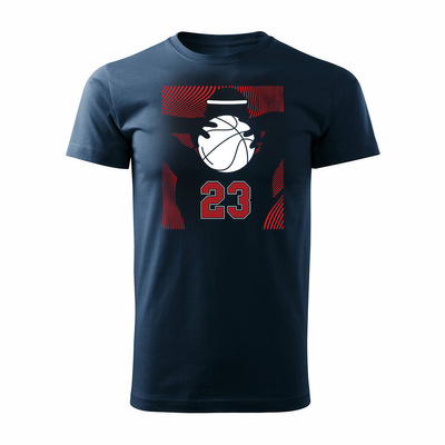 Koszulka do koszykówki basketball koszykówka do kosza męska granatowa REGULAR