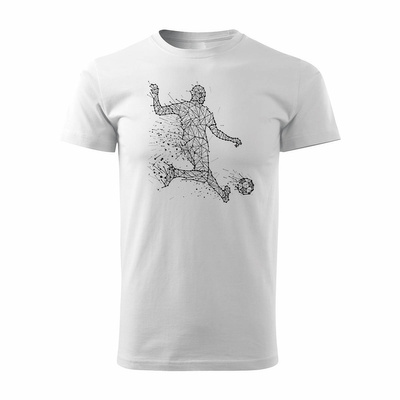 Koszulka dla piłkarza z piłkarzem piłkarz piłkarska męska biała REGULAR