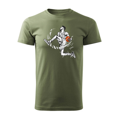 Koszulka do koszykówki basketball koszykówka do kosza męska khaki REGULAR