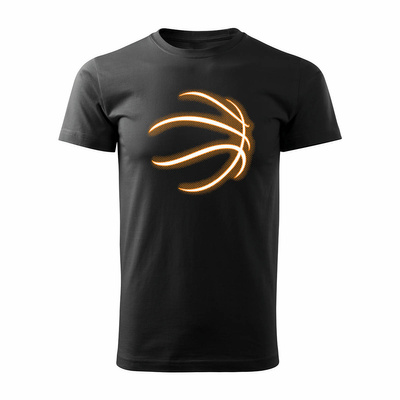 Koszulka do koszykówki basketball koszykówka do kosza męska czarna REGULAR