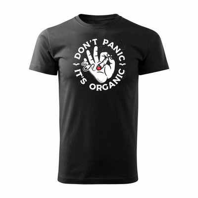 Koszulka zioło gandzia cbd thc marihuana trawa z trawą marihuaną męska czarna REGULAR